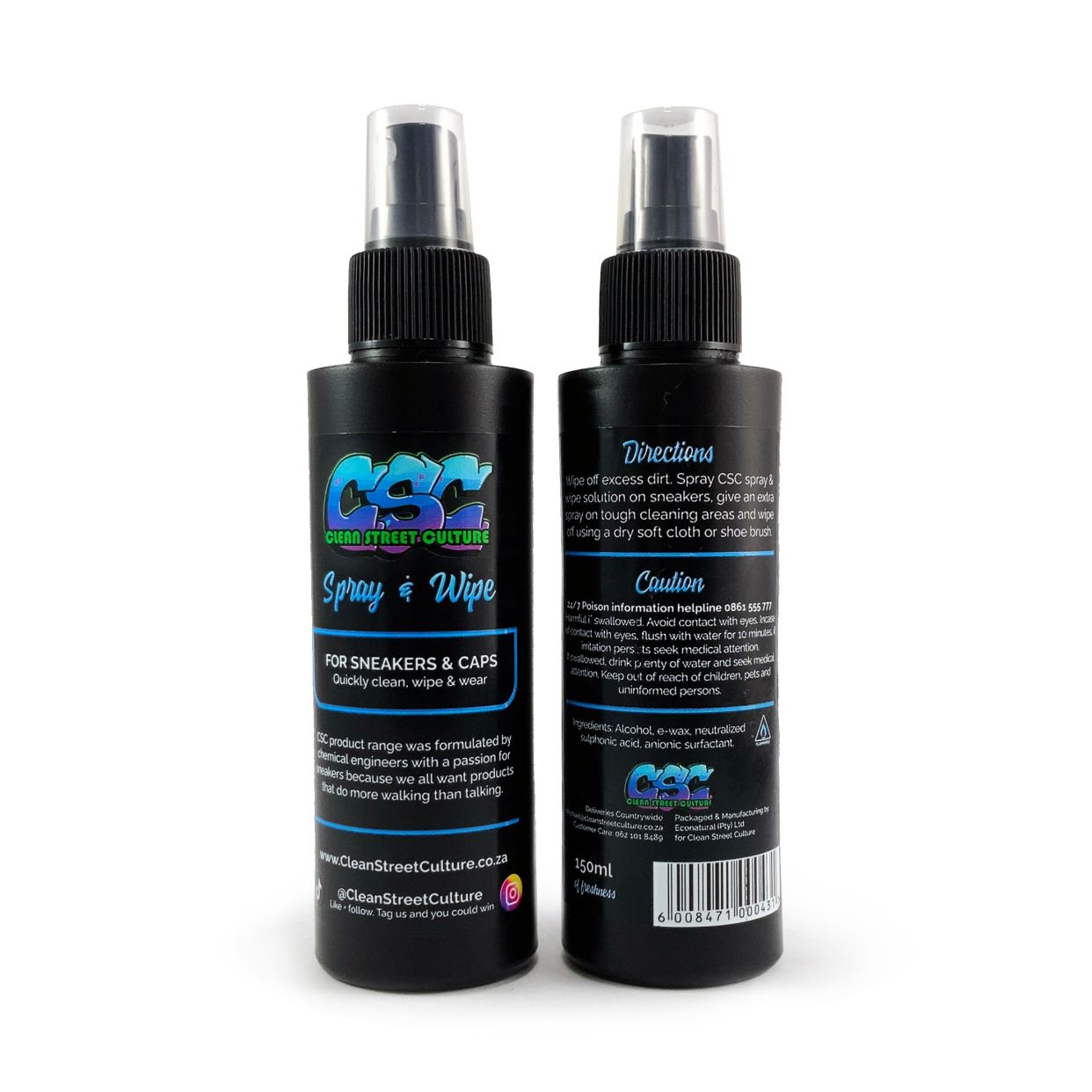 CSC Spray & Wipe 150ml - SNEAKERS AND CAPS